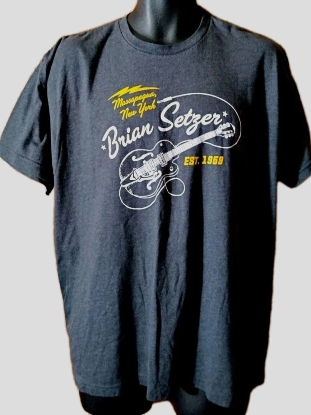 Brian Setzer Massapequa New York Concert T shirt Size XL